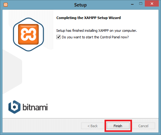 مرحله 7: اتمام نصب و اجرای control panel